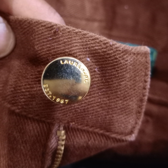 Lauren Jeans Co. Ralph Lauren Brown Mom Jeans Women's Size 4 Petite Retro Preppy - Picture 10 of 11